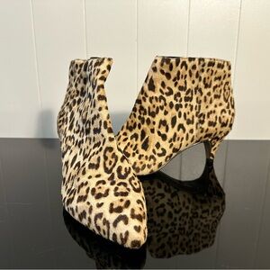 Sam Edelman Women’s Leopard Print Booties, Kitten Heel, Size 7.5, NWOT